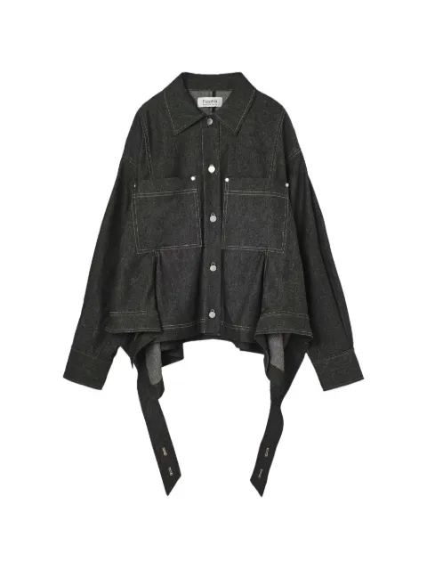 PSOPHIA contrast-stitch denim jacket