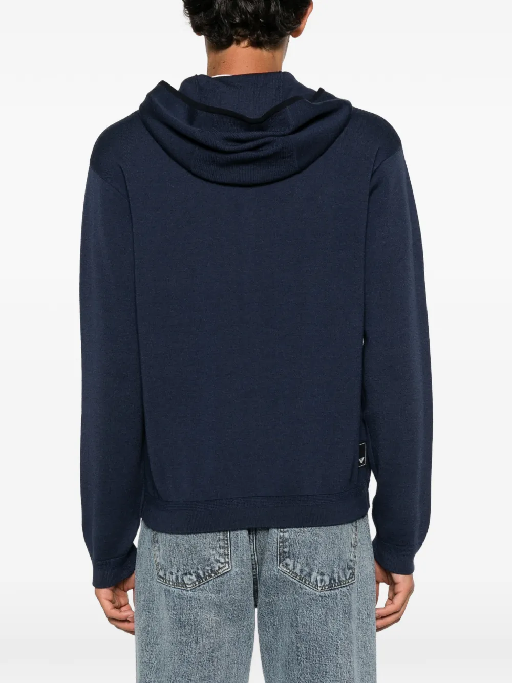 Emporio Armani Hoodie met rits Blauw