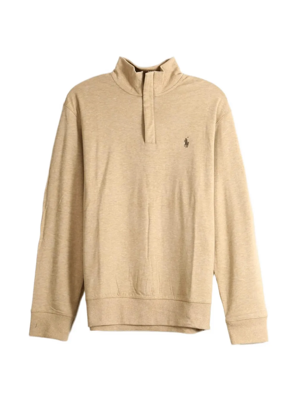 Polo Ralph Lauren logo-embroidered quarter-zip sweater - Toni neutri
