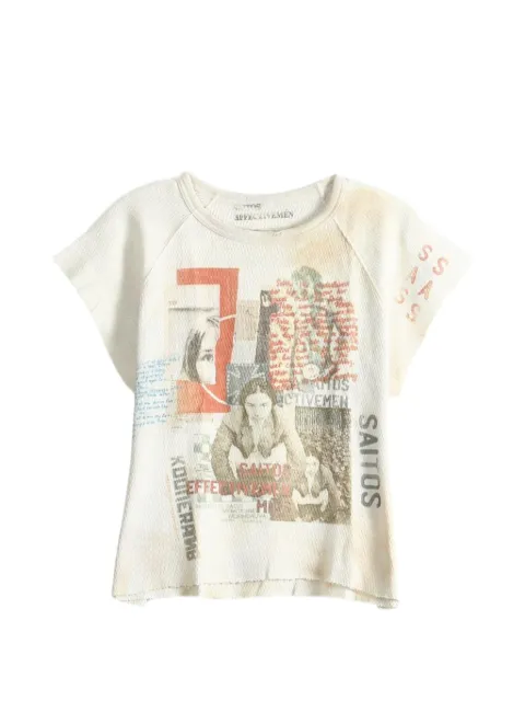 SAITOS Waffle Mess graphic-print T-shirt