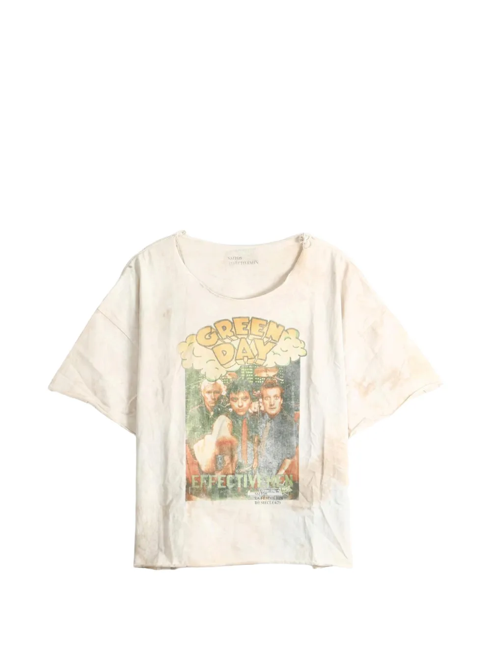 SAITOS Green Day raw-cut T-shirt