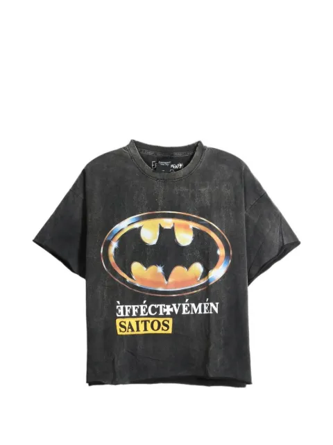 SAITOS Batman Patch distressed T-shirt