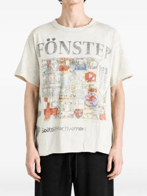 SAITOS Fonster raw-cut T-shirt