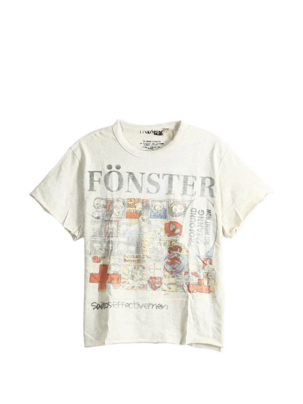 Saitos Fonster Raw-cut T-shirt In Neutral
