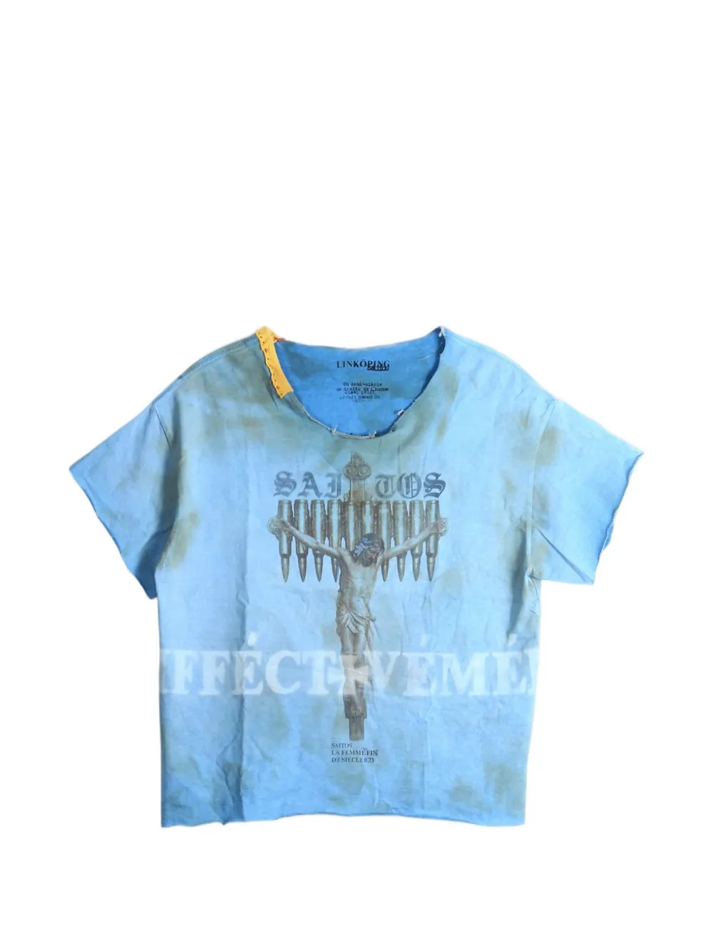 Saitos Made By Lord Distressed T-shirt In Blue
