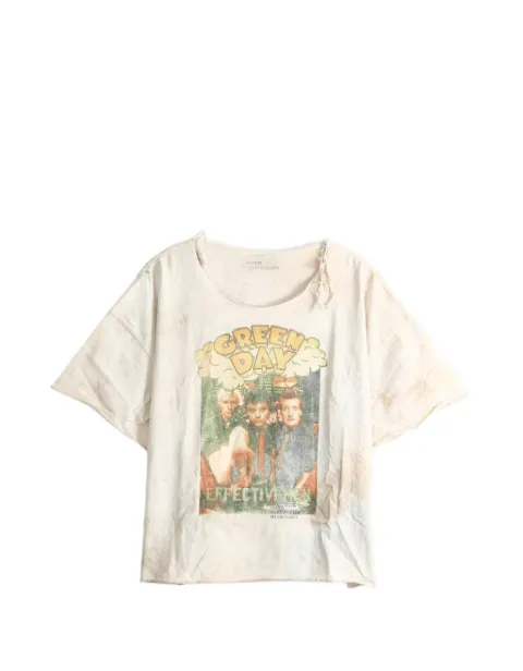 SAITOS Green Day raw-cut T-shirt