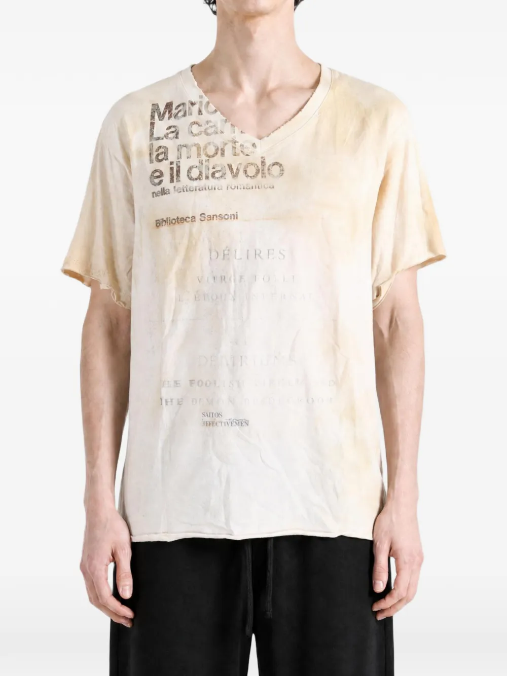 SAITOS War o Lies distressed T-shirt