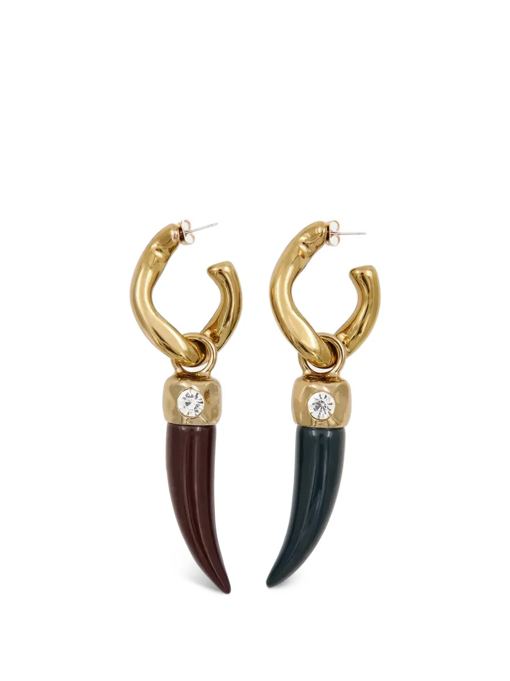 Essentiel Antwerp Kostume crystal-embellished drop earrings - Or