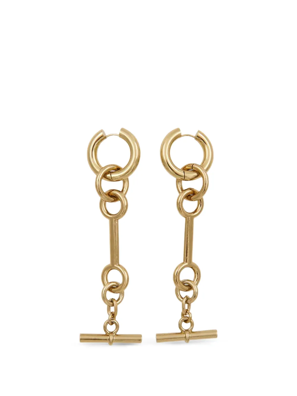 Essentiel Antwerp Kollin T-bar chain earrings - Oro