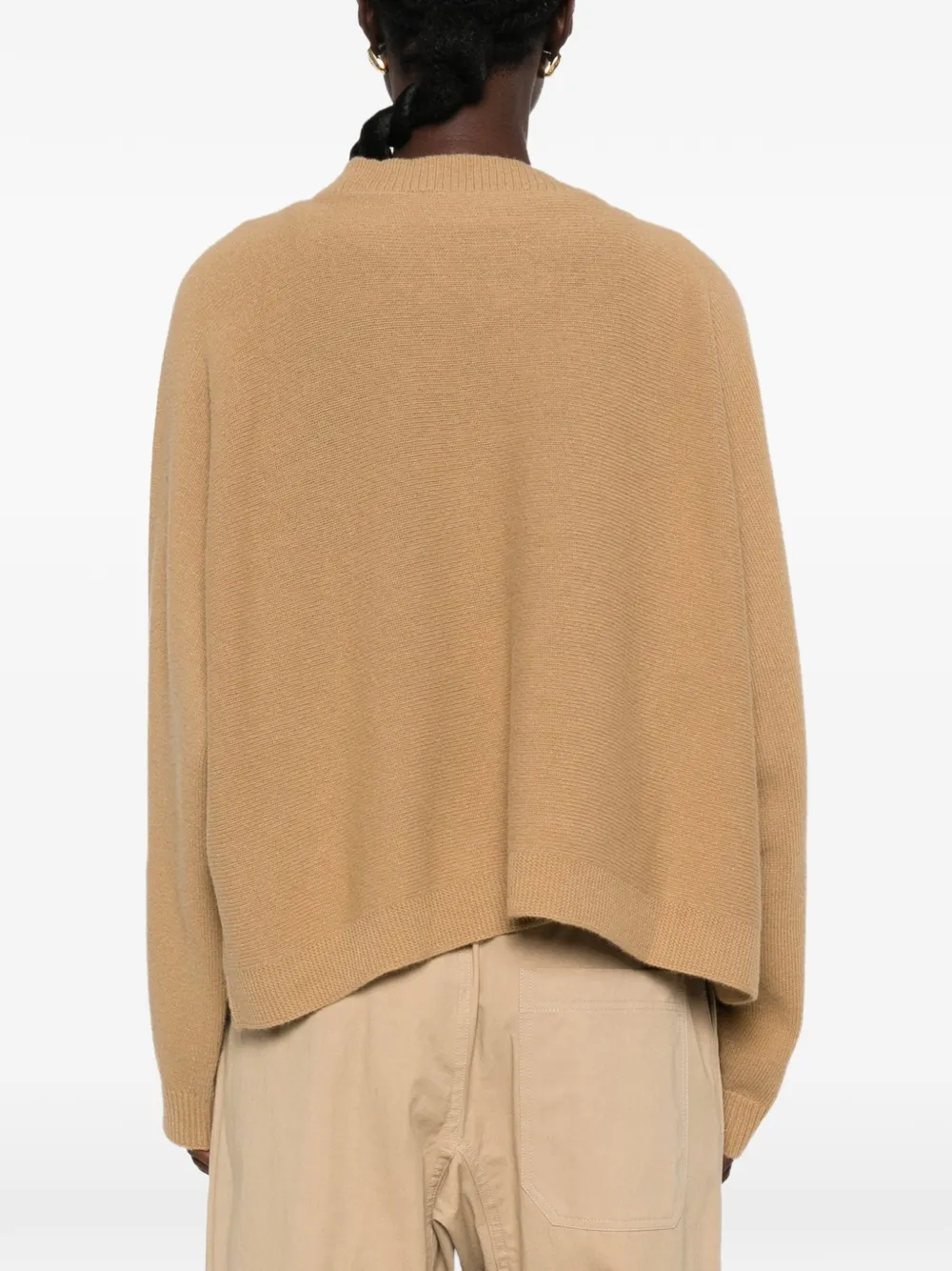 Sofie D'hoore ribbed-knit crew-neck sweater Beige