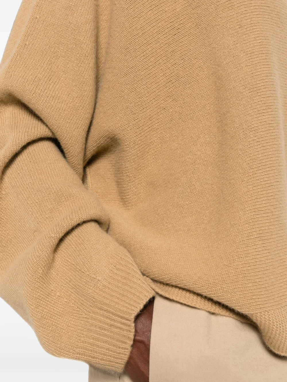 Sofie D'hoore ribbed-knit crew-neck sweater Beige