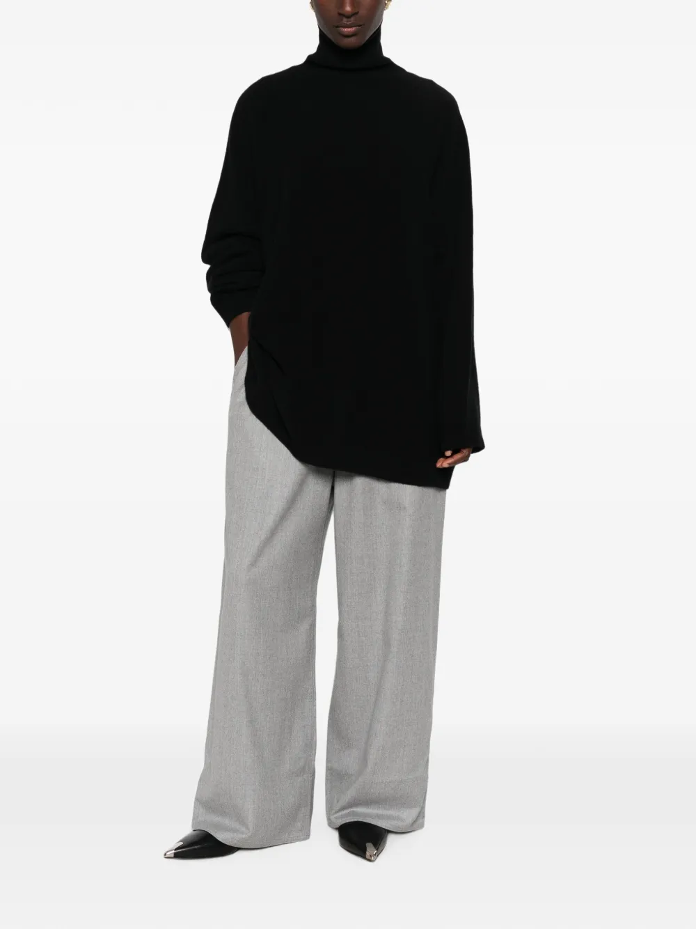 Sofie D'hoore roll-neck sweater Zwart