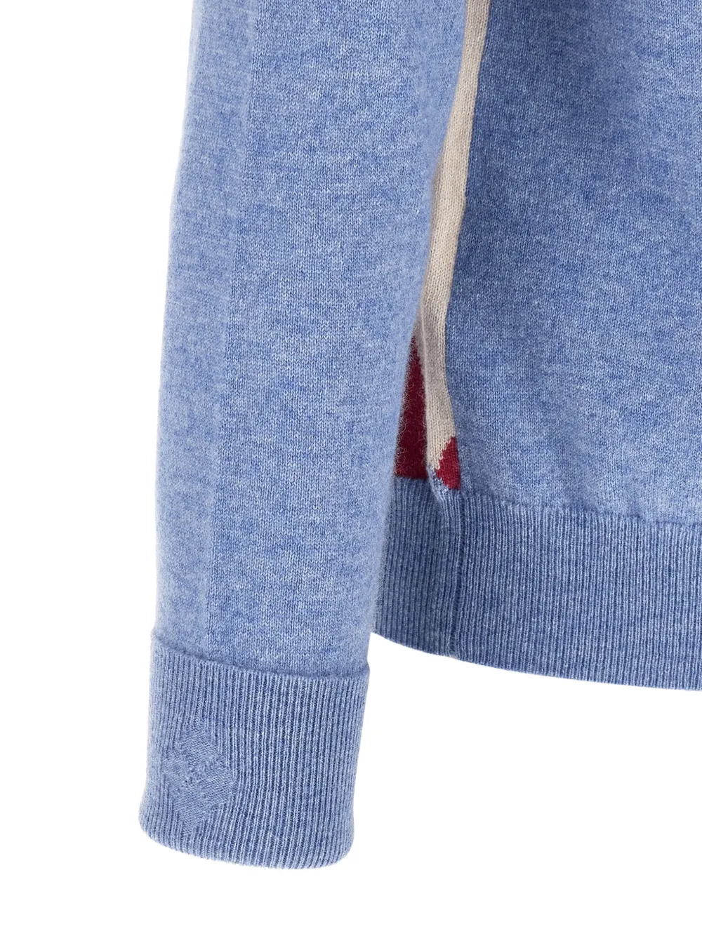 Ballantyne Diamond inlay cashmere sweater Blauw