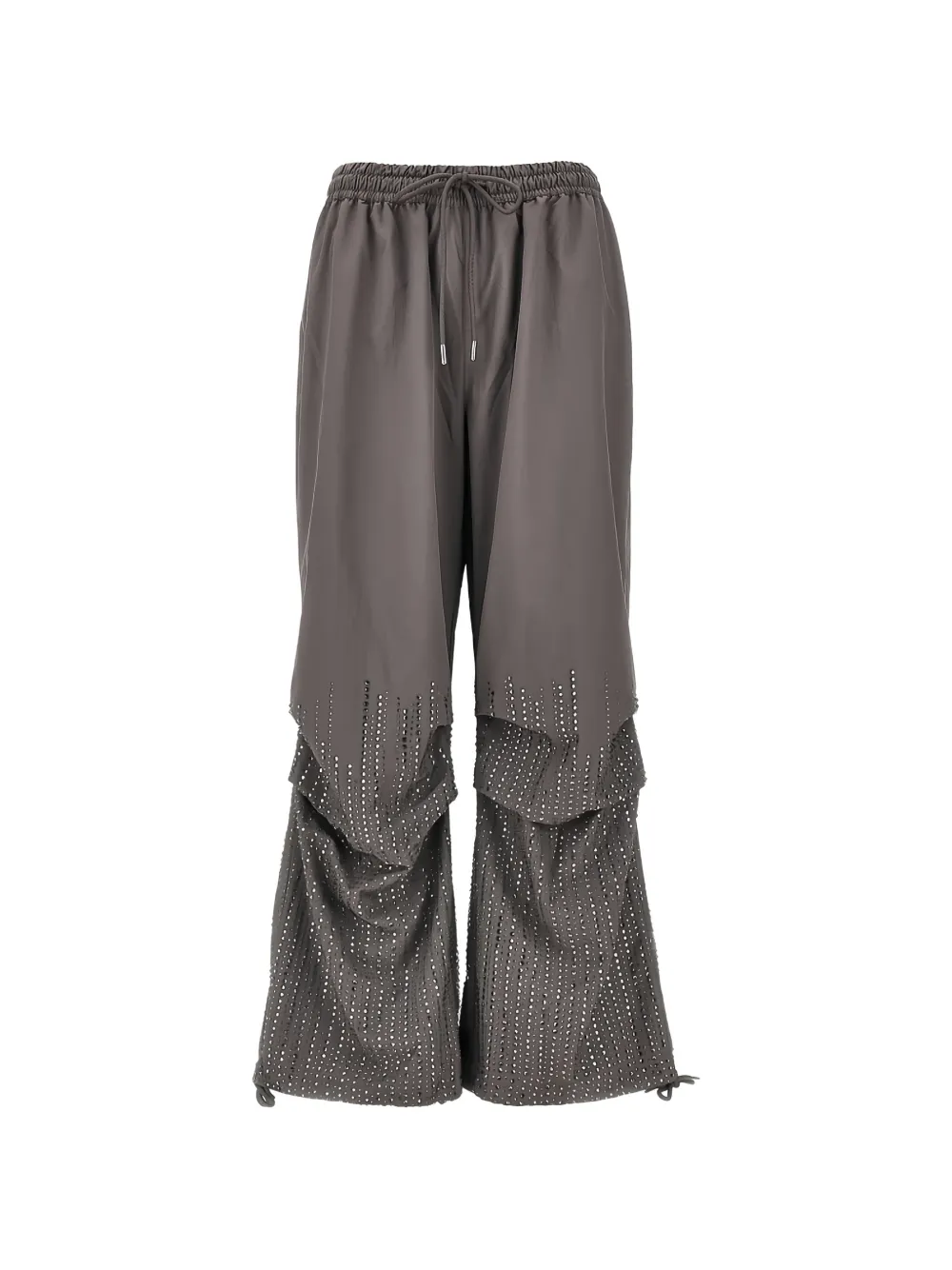 VENUJA crystal-embellished track pants - Grigio