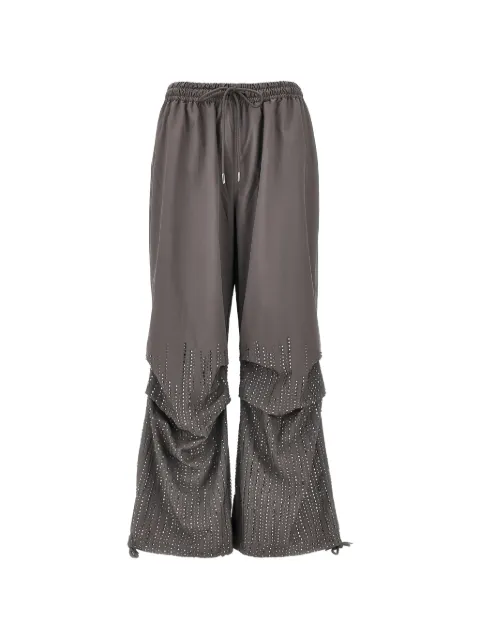 VENUJA crystal-embellished track pants