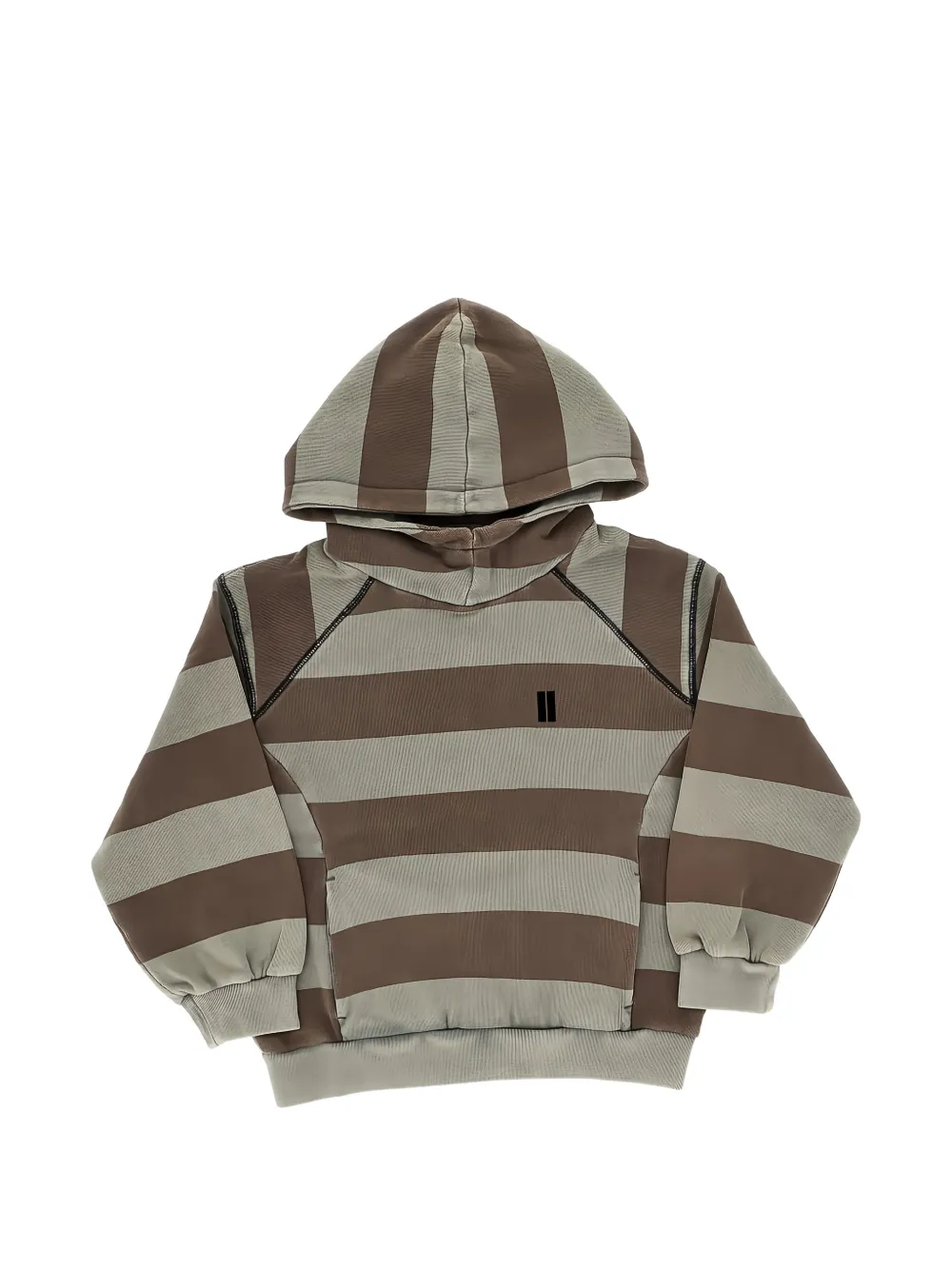 Bellerose hoodie Fletcher rayé - Marron Bellerose hoodie Fletcher rayé - Marron