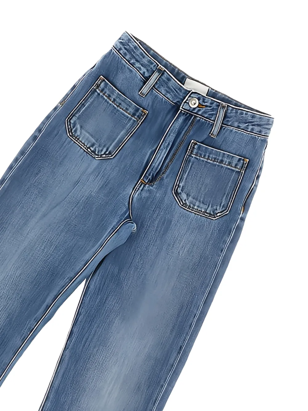 Bellerose Kids Jeans met opgestikte zak Blauw
