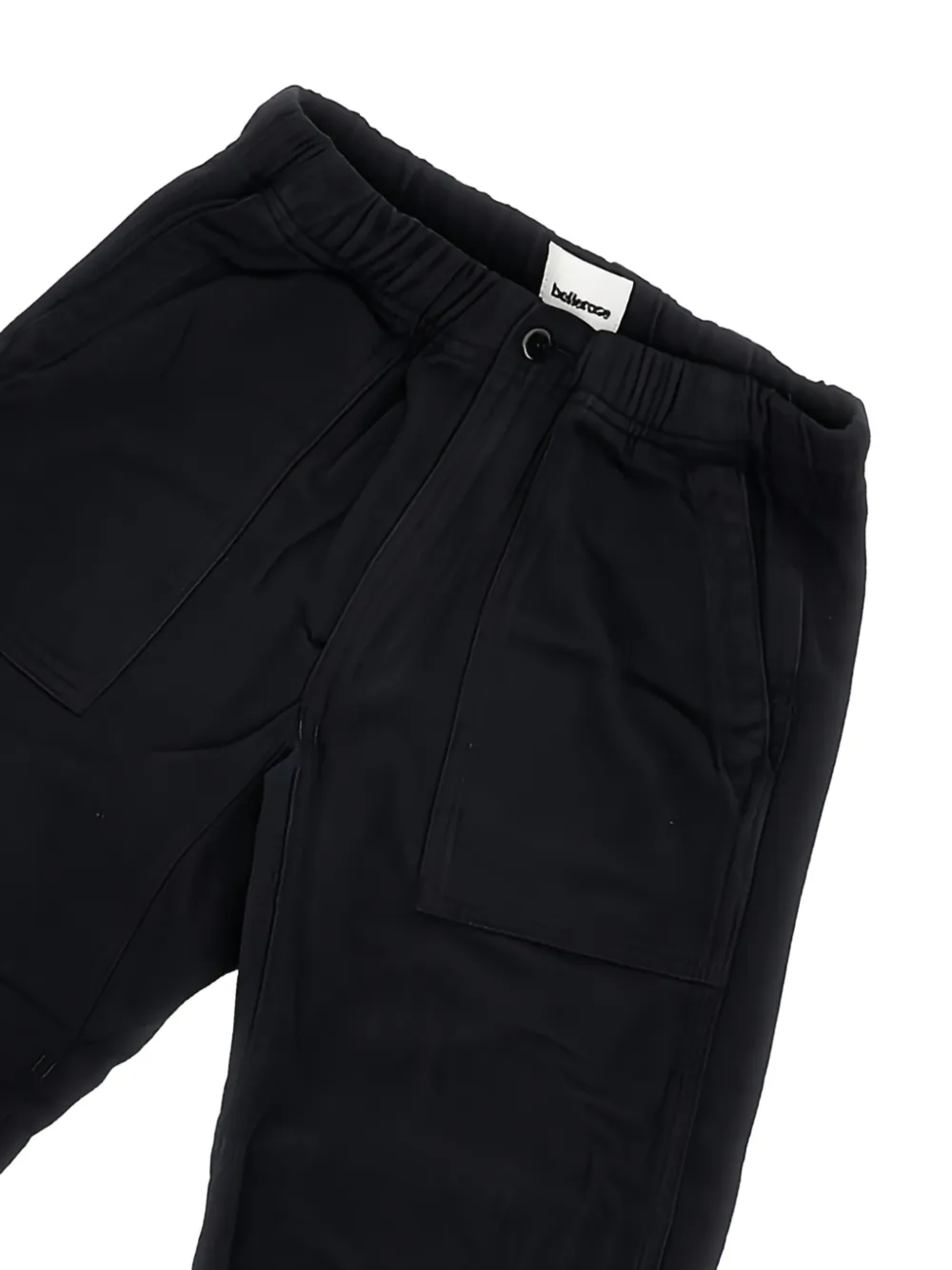Bellerose Kids Broek met elastische taille en opgestikte zak Blauw