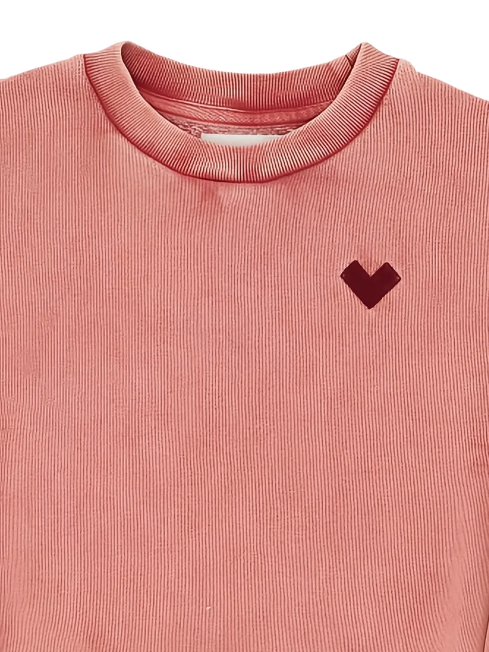 Bellerose Kids Fanzi sweater met geborduurd logo en ronde hals Rood