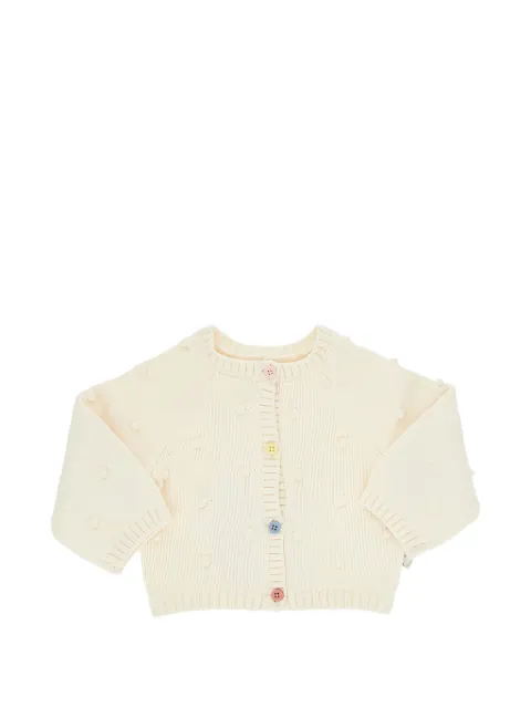 Stella McCartney Kids bobble-knit button-up cardigan