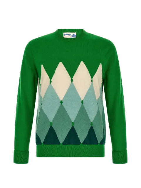 Ballantyne Diamond intarsia-knit sweater