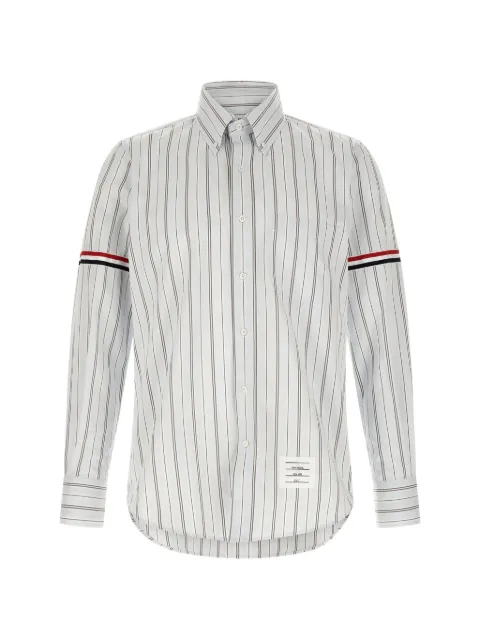 Thom Browne poplin hairline stripe shirt with armbands