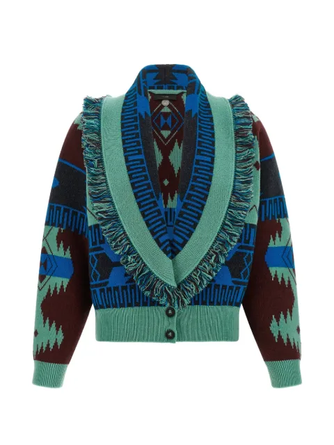 Alanui Icon jacquard-knit cardigan