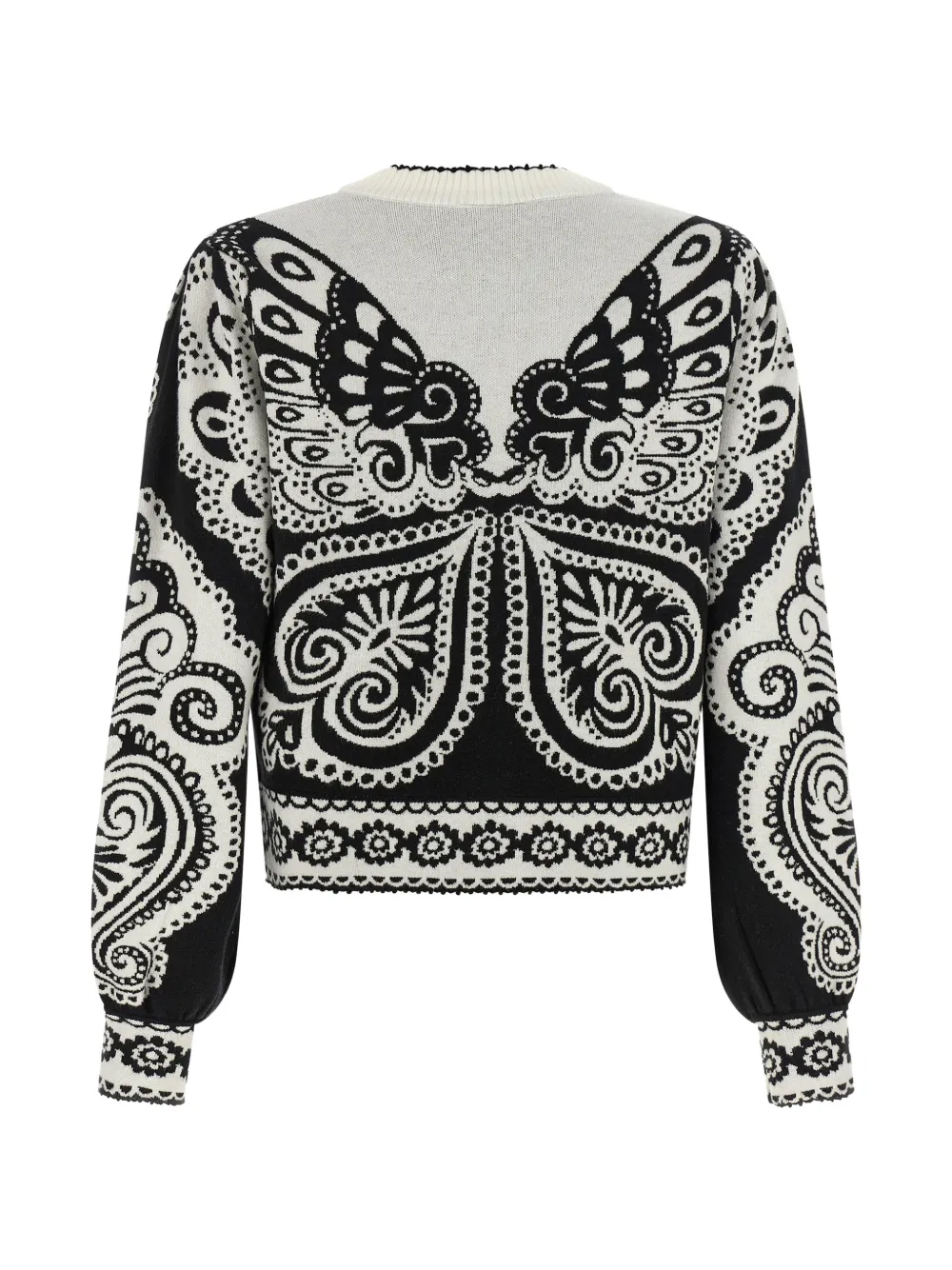 FARM Rio Arabesque vest met jacquard Wit
