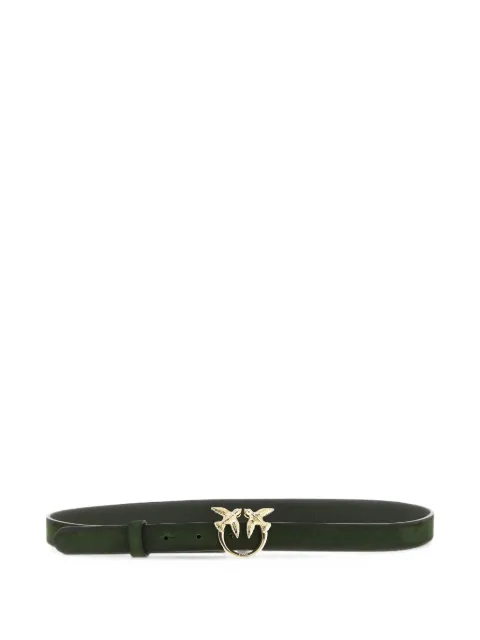 PINKO suede belt with Love Birds buckle, 2 cm