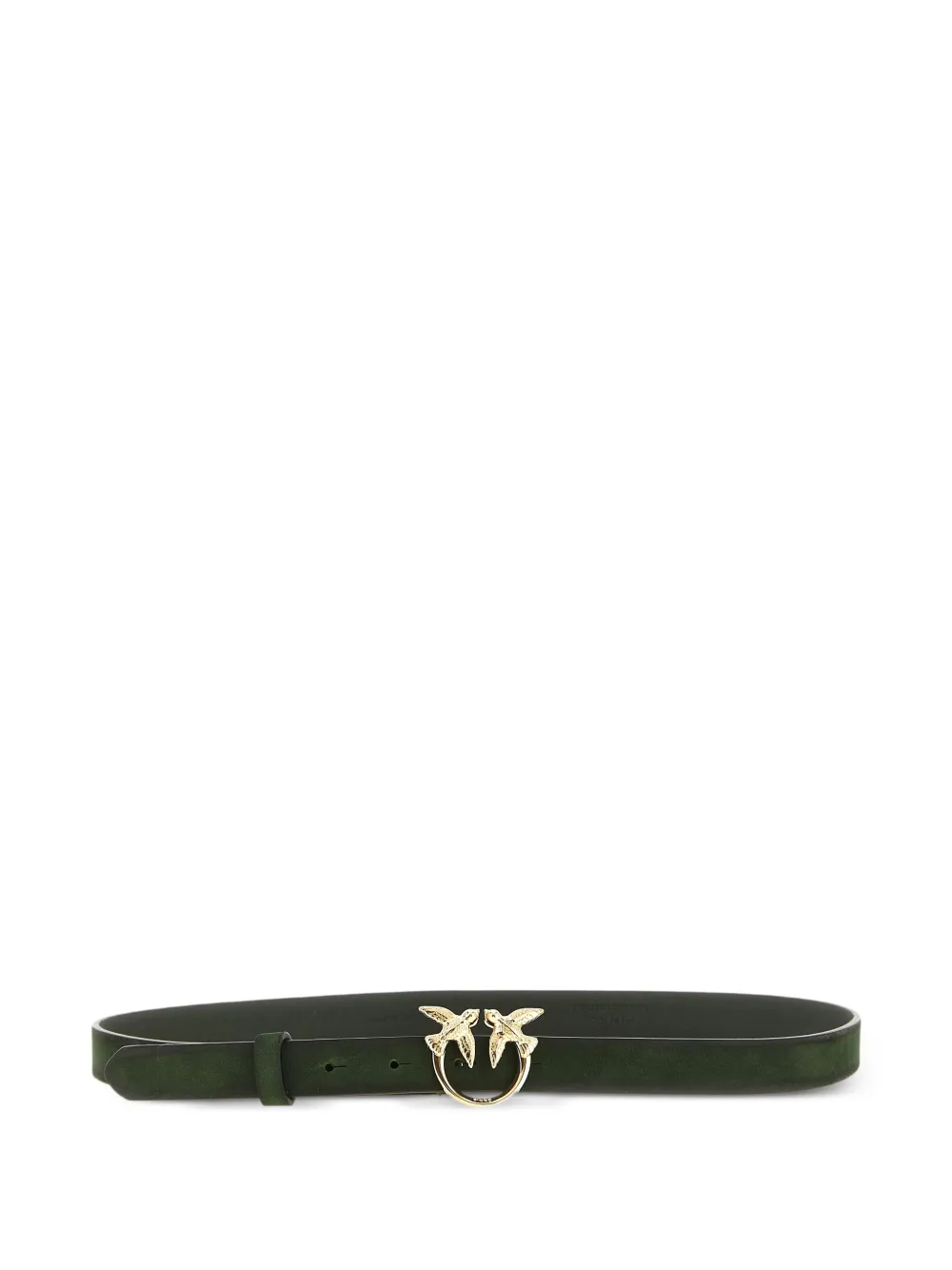 PINKO suede belt with Love Birds buckle, 2 cm