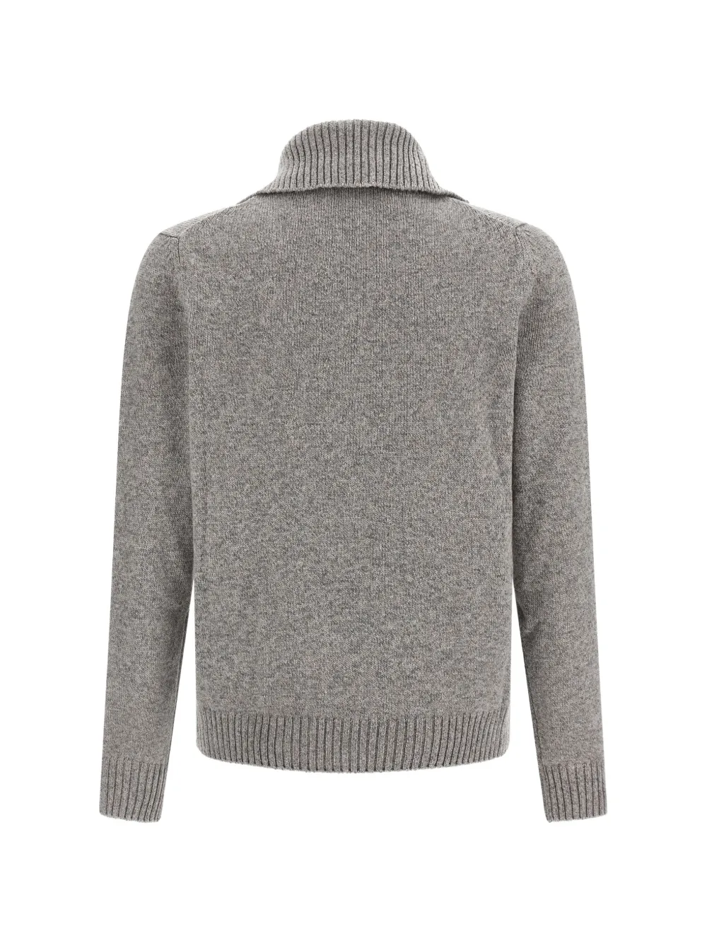 Zanone Gebreid vest met rits Grijs