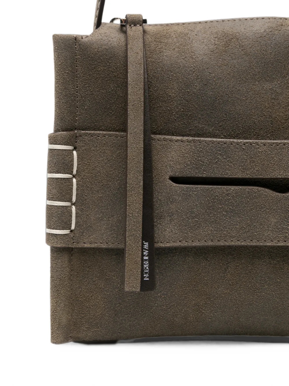 JW Anderson Loafer leren shopper met contrasterende stiksels Grijs
