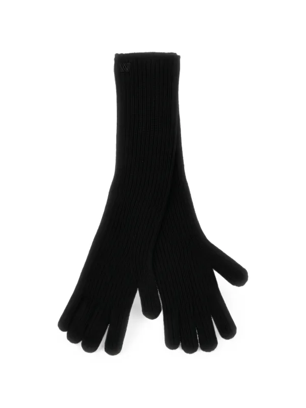 Weekend Max Mara ribbed-knit Long Gloves | グレー | FARFETCH JP