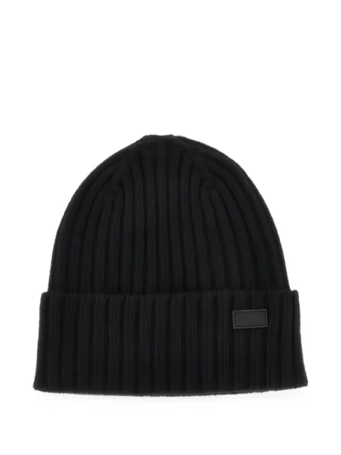 Weekend Max Mara ribbed-knit virgin wool beanie hat