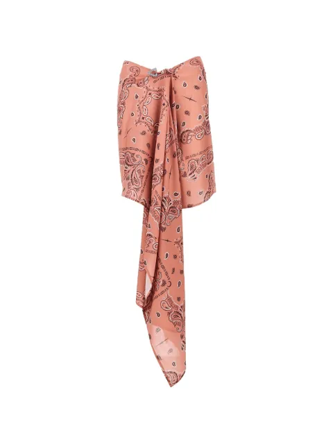 VENUJA paisley-print wrap skirt