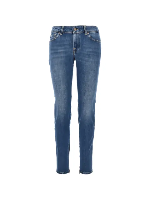 7 For All Mankind Y2K whiskered zip-detail jeans