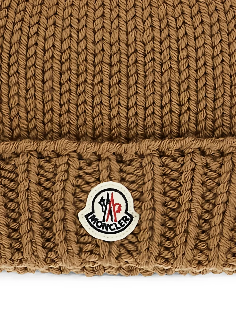 Moncler Enfant Muts met logopatch Bruin