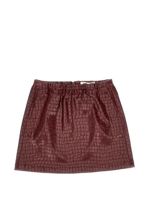 Bellerose Kids Parise croc-effect mini skirt