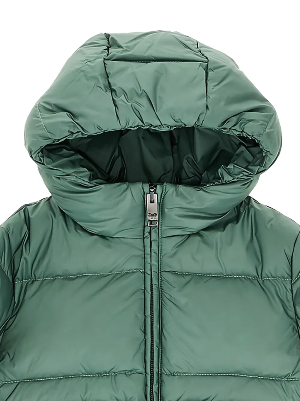 Il Gufo Donsjack met capuchon Groen