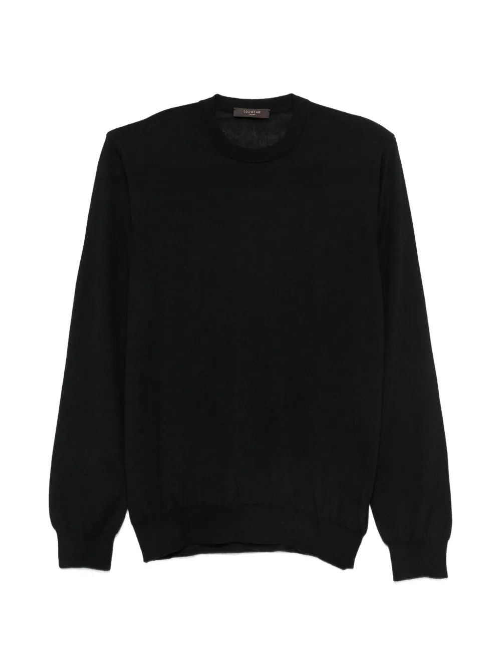 Zanone crew-neck long-sleeve sweater - Nero