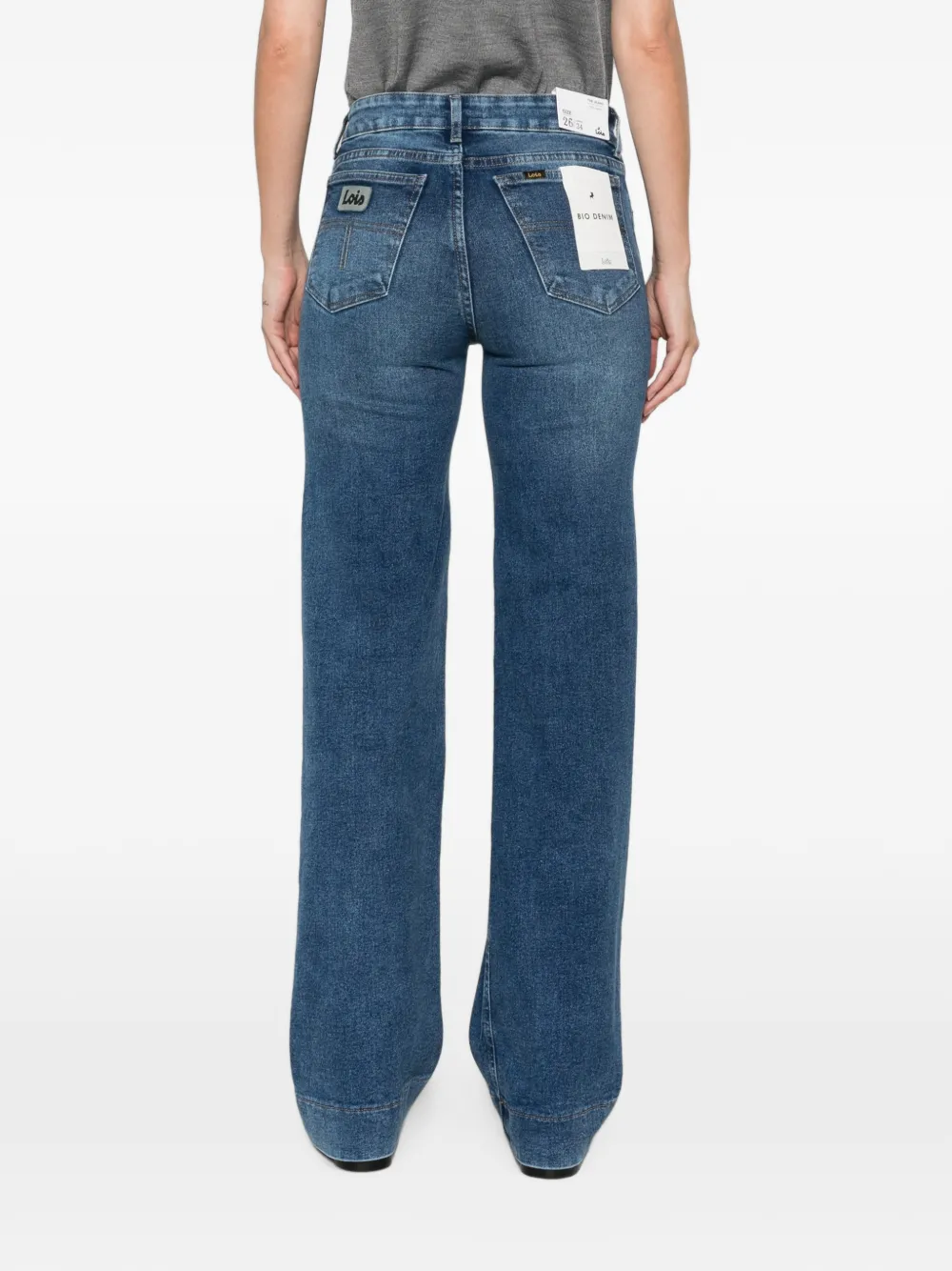 LOIS JEANS Lorna jeans met logopatch Blauw