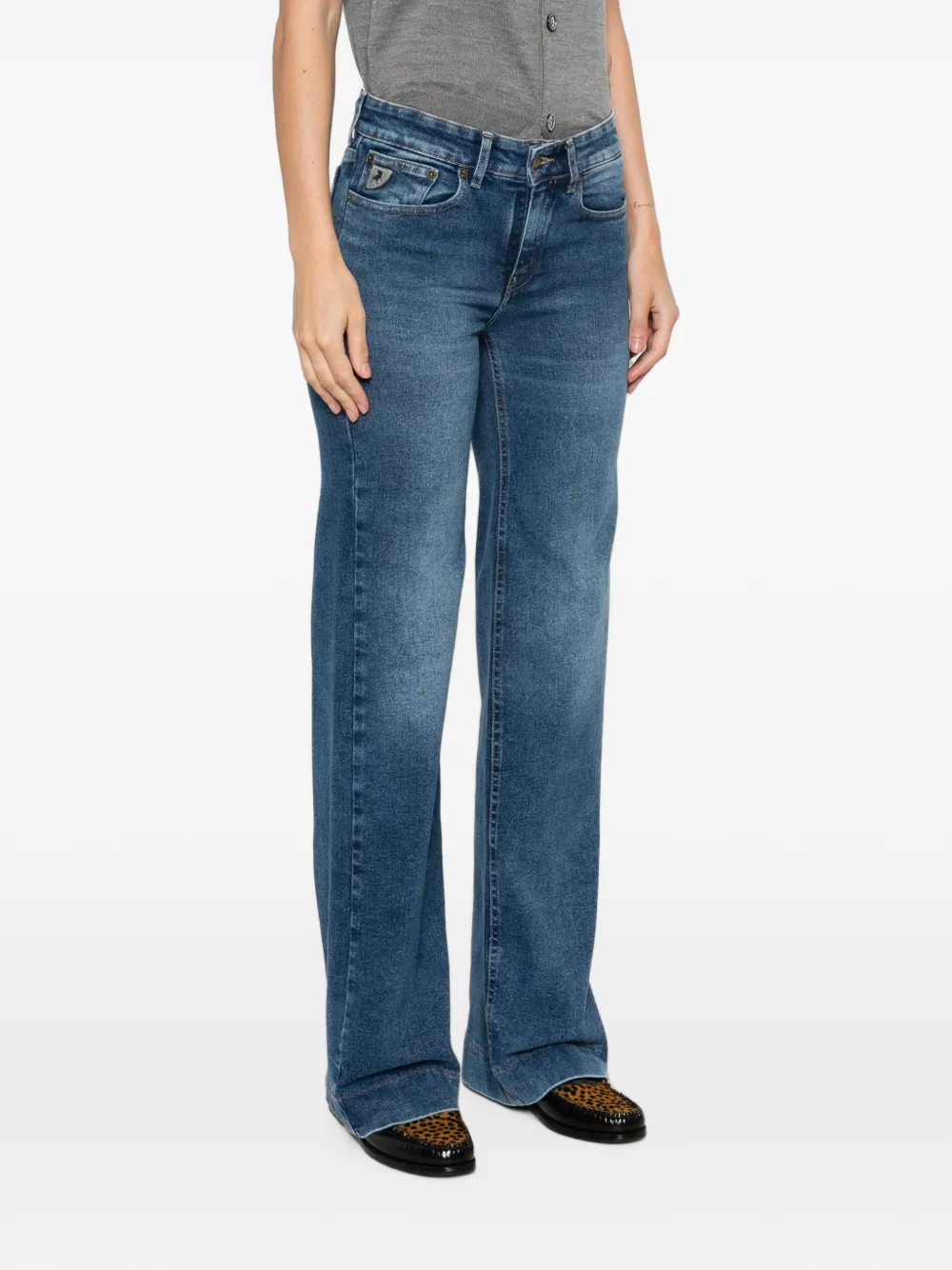 LOIS JEANS Lorna jeans met logopatch Blauw