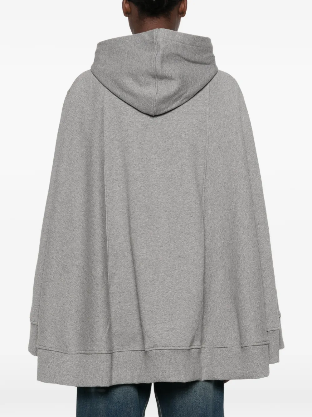 7 For All Mankind Hoodie met cape en rits Grijs