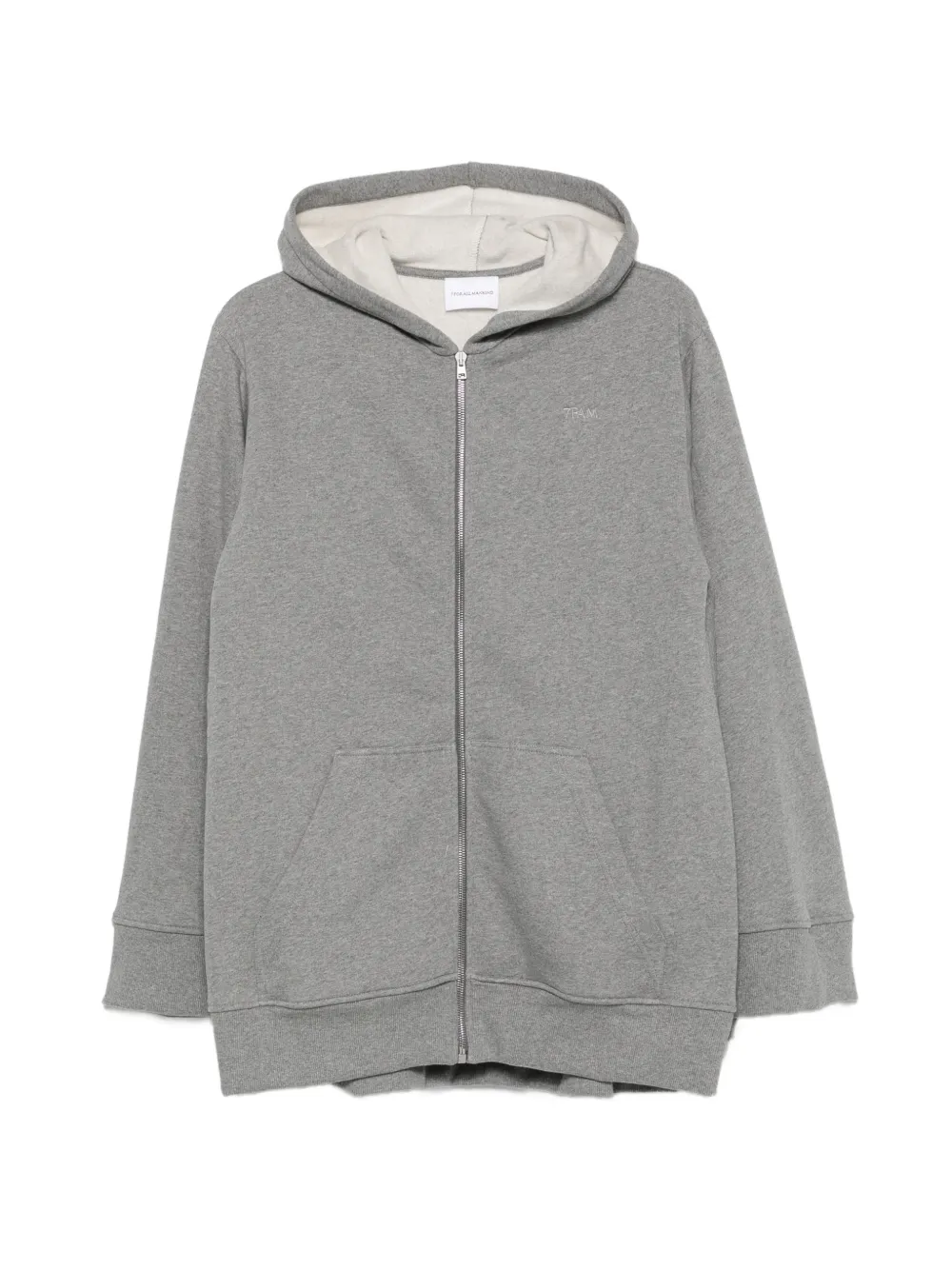 7 For All Mankind cape-style zip-up hoodie