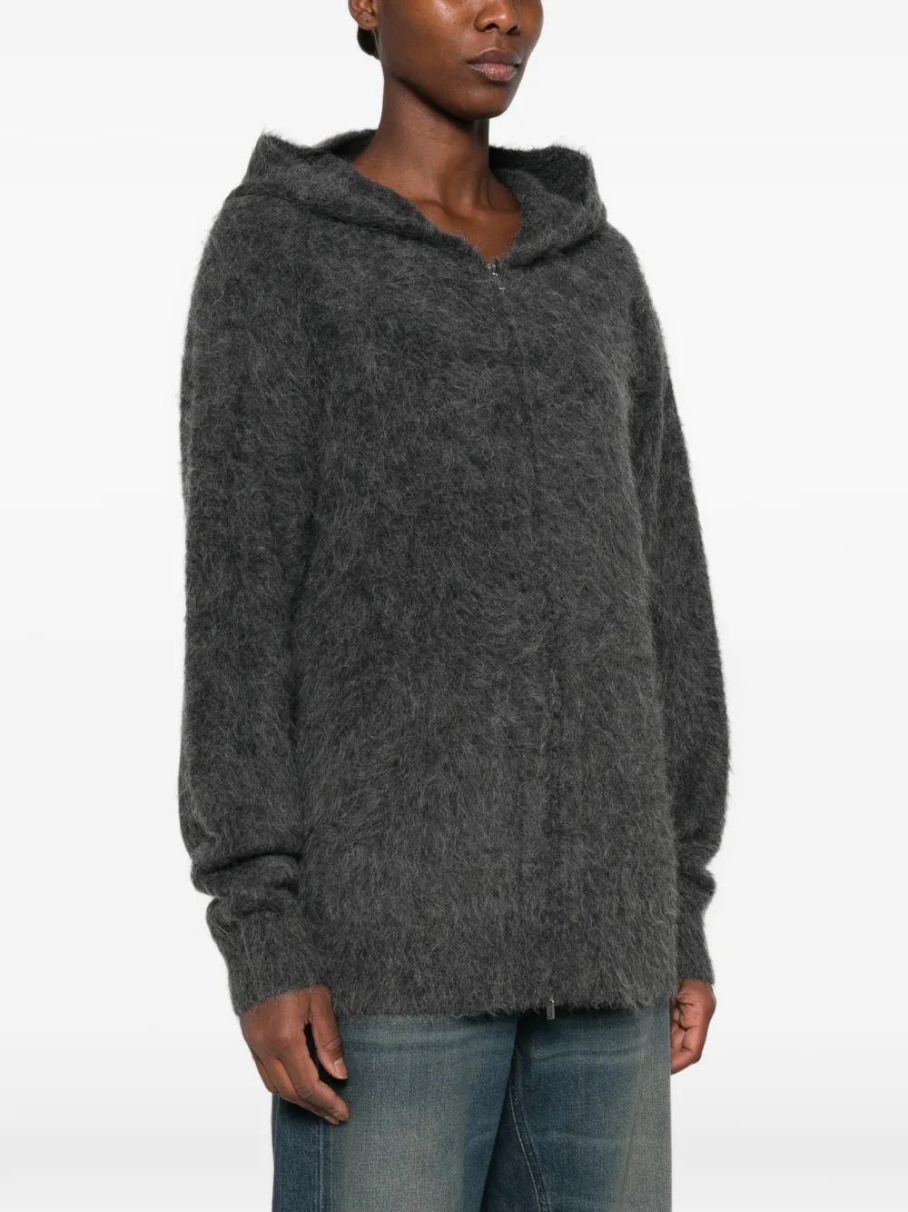 7 For All Mankind Jack met geborstelde afwerking en capuchon Grijs