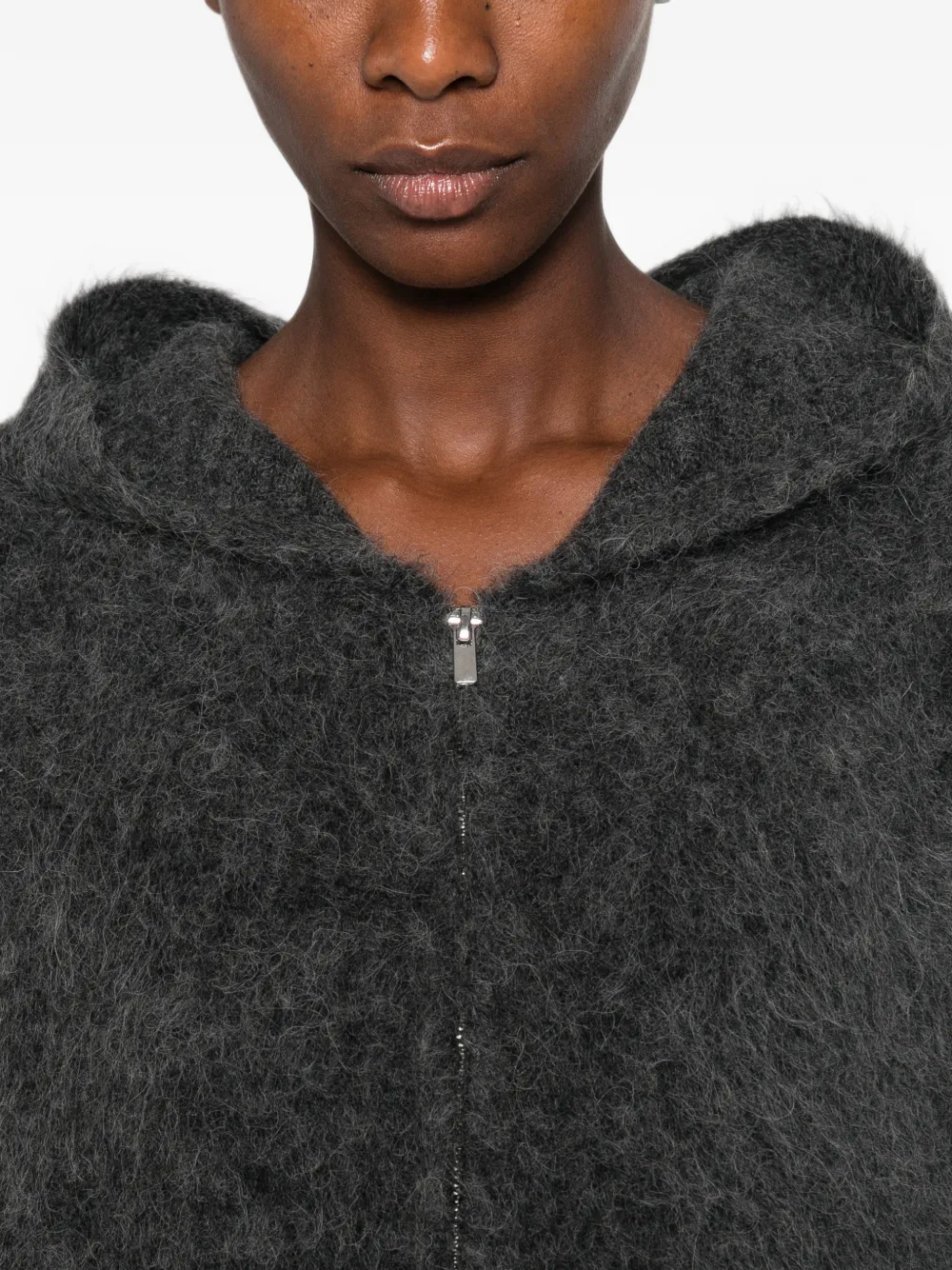 7 For All Mankind Jack met geborstelde afwerking en capuchon Grijs