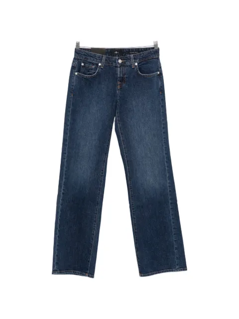 7 For All Mankind vaqueros rectos de talle bajo
