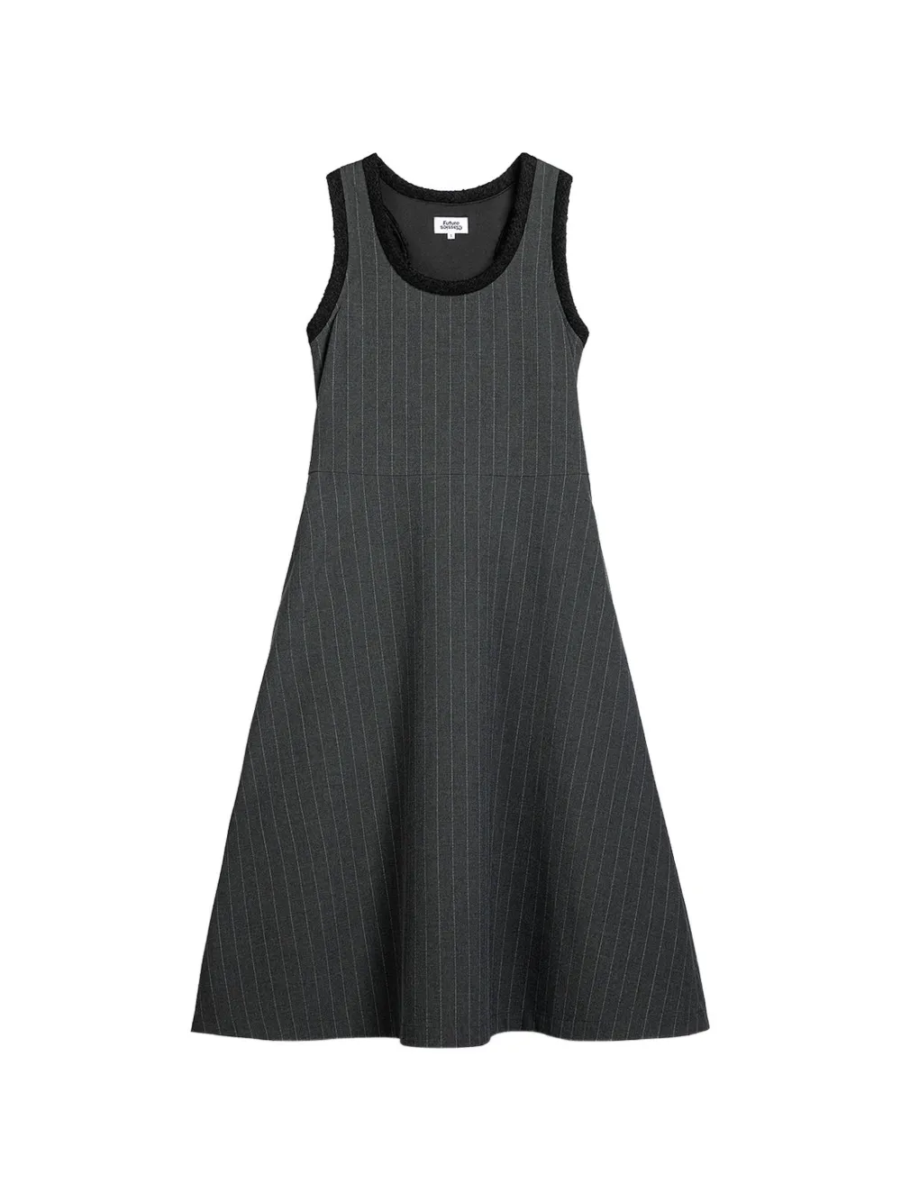 Future Classics striped A-line midi dress
