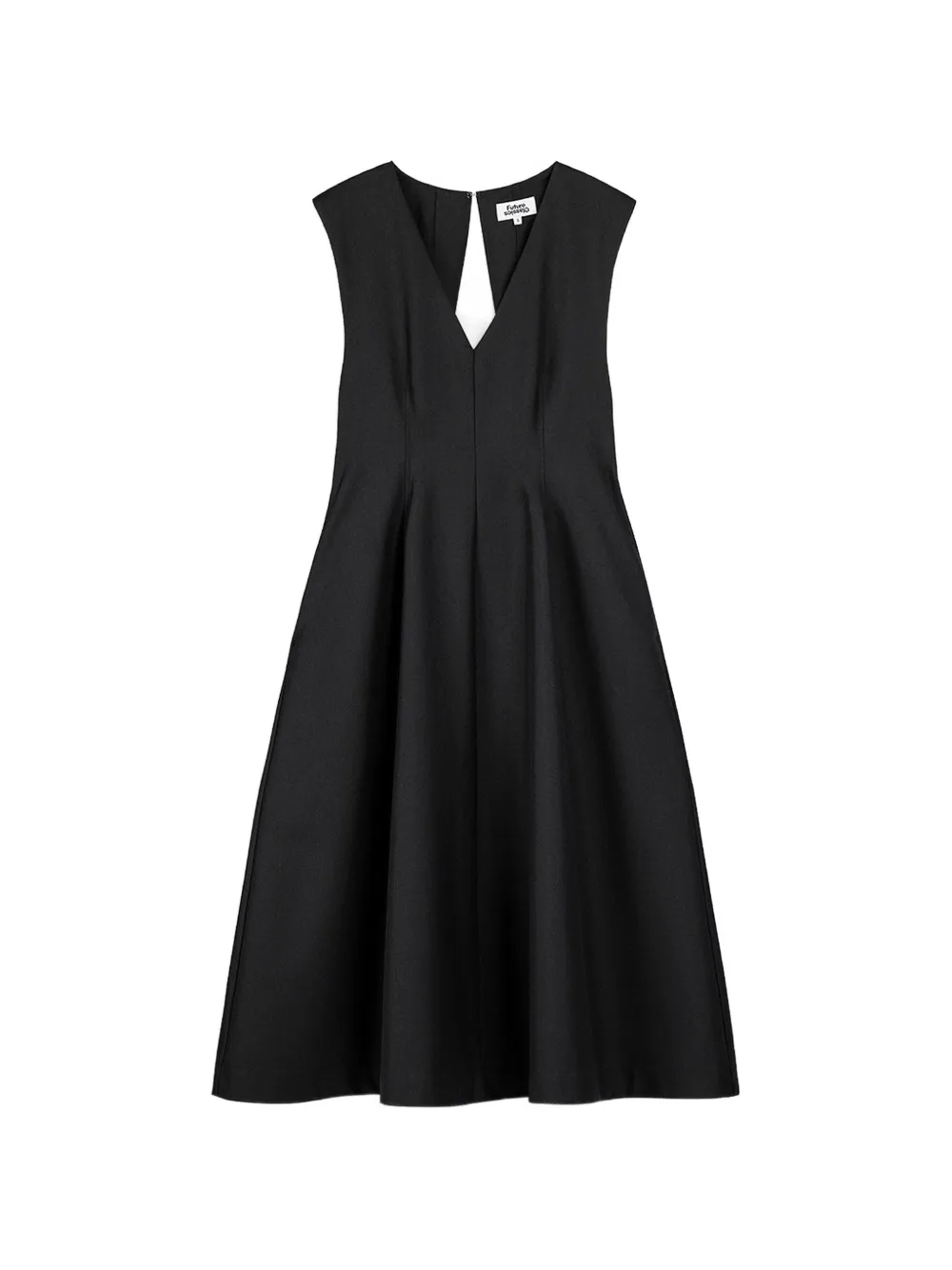 Future Classics Abito midi con spalline imbottite - Nero