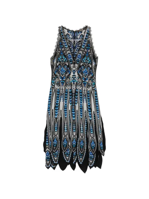 Roberto Cavalli all-over graphic-print dress 